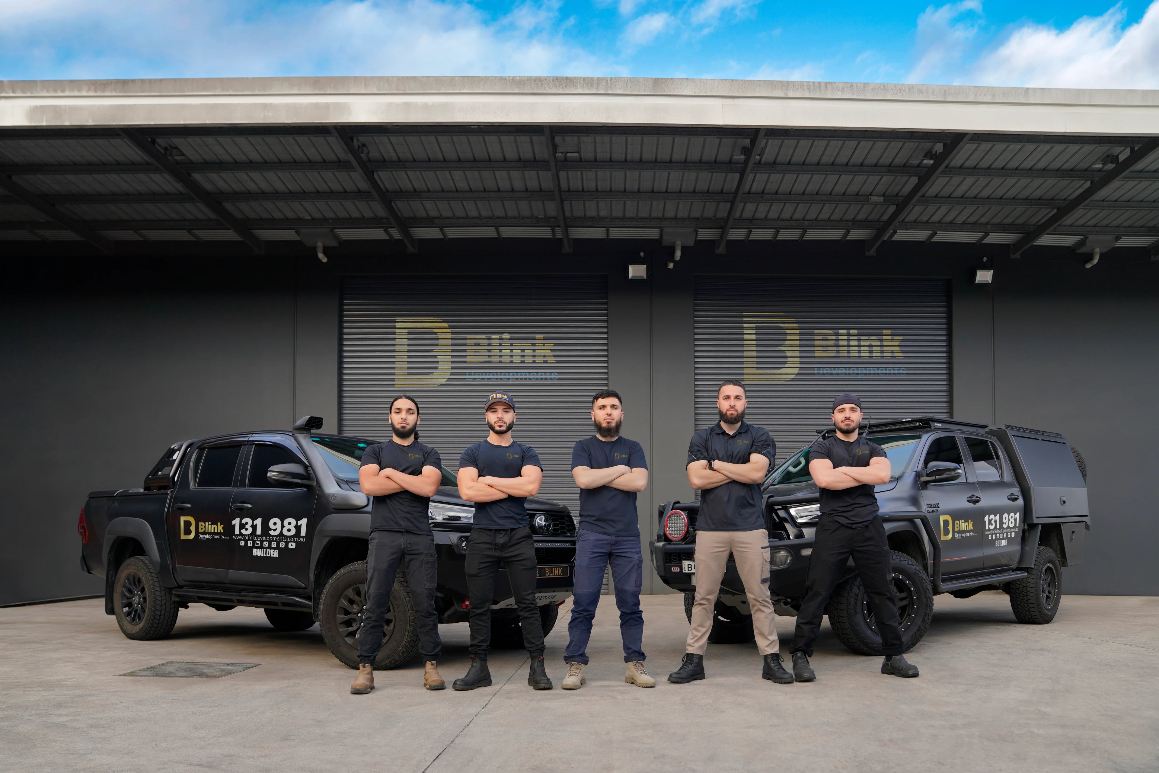 The Bathroom Renovation Rosehill team with their work vehicles